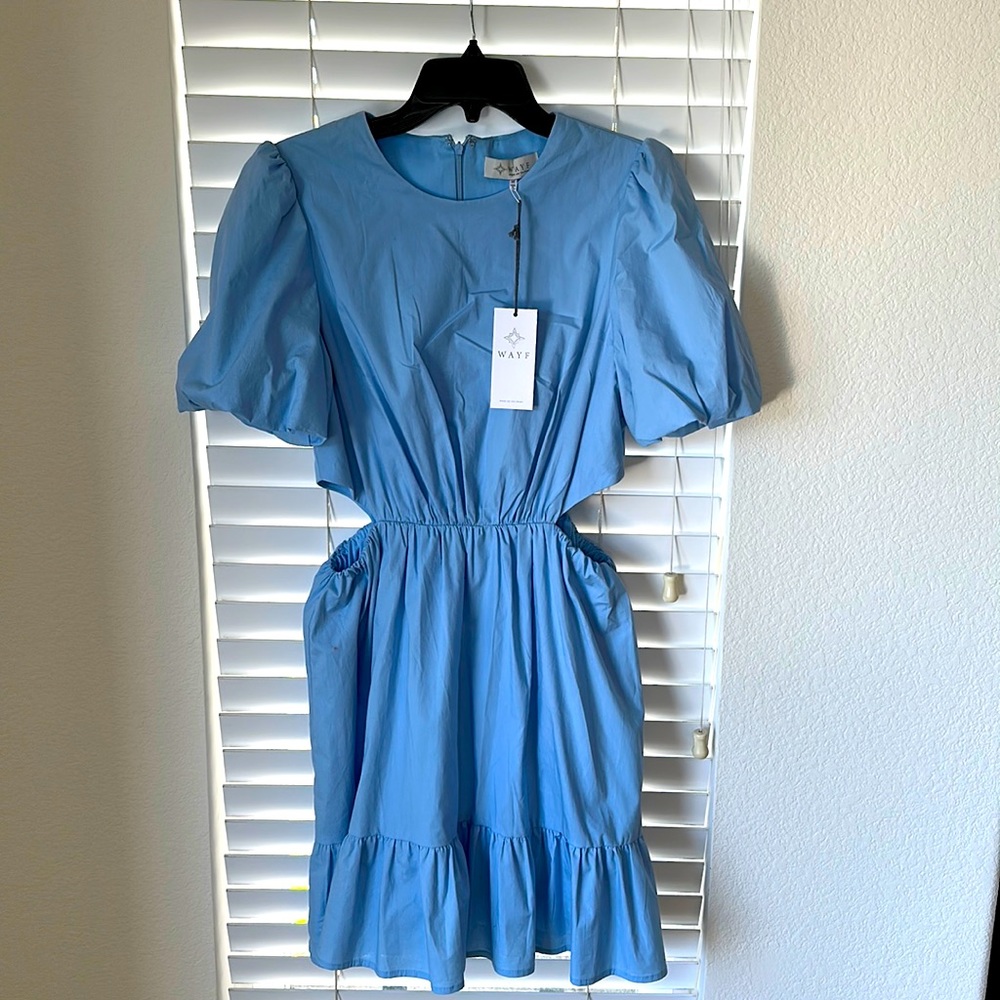 Blue shorts dress